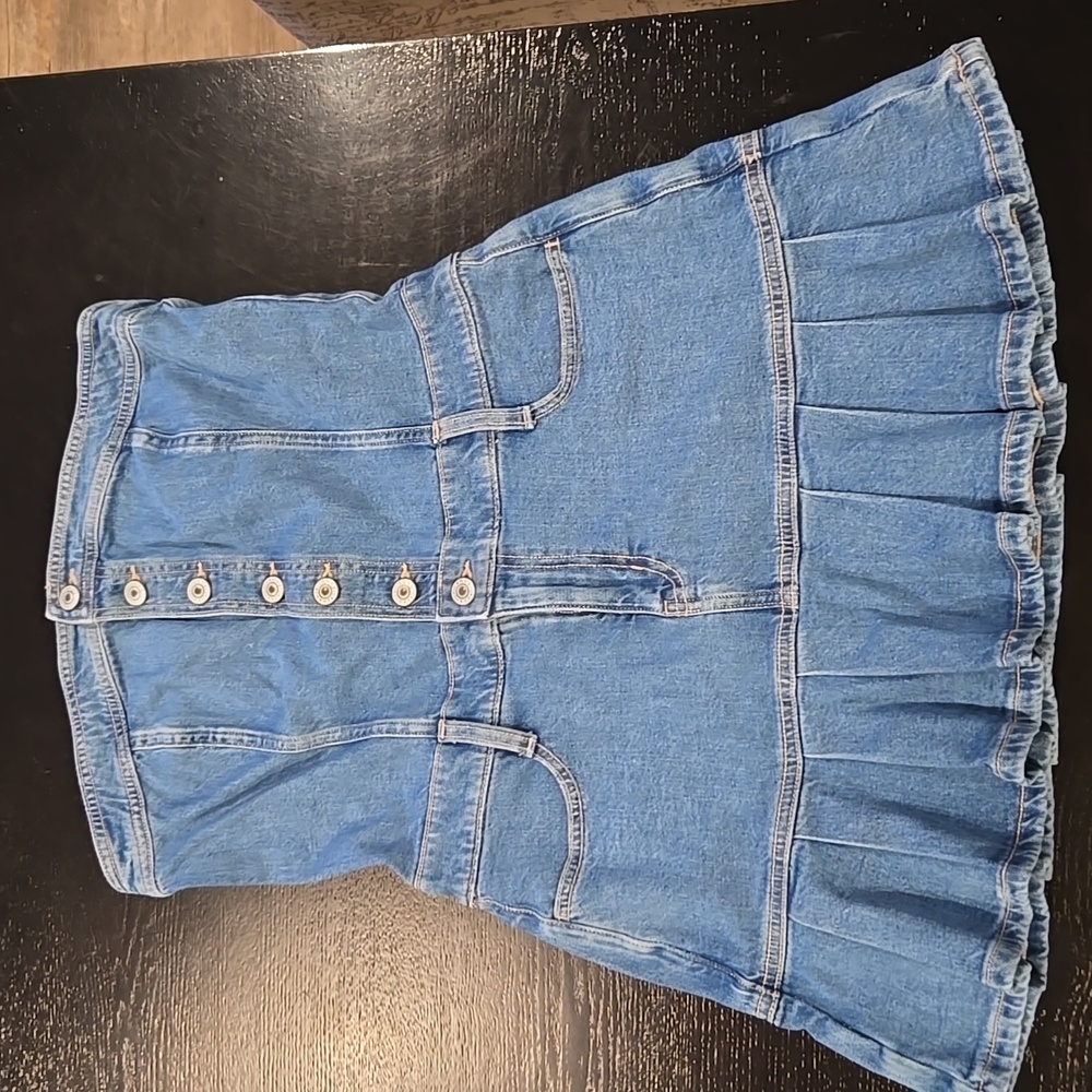 American Eagle Outfitters Blue Denim Mini Dress